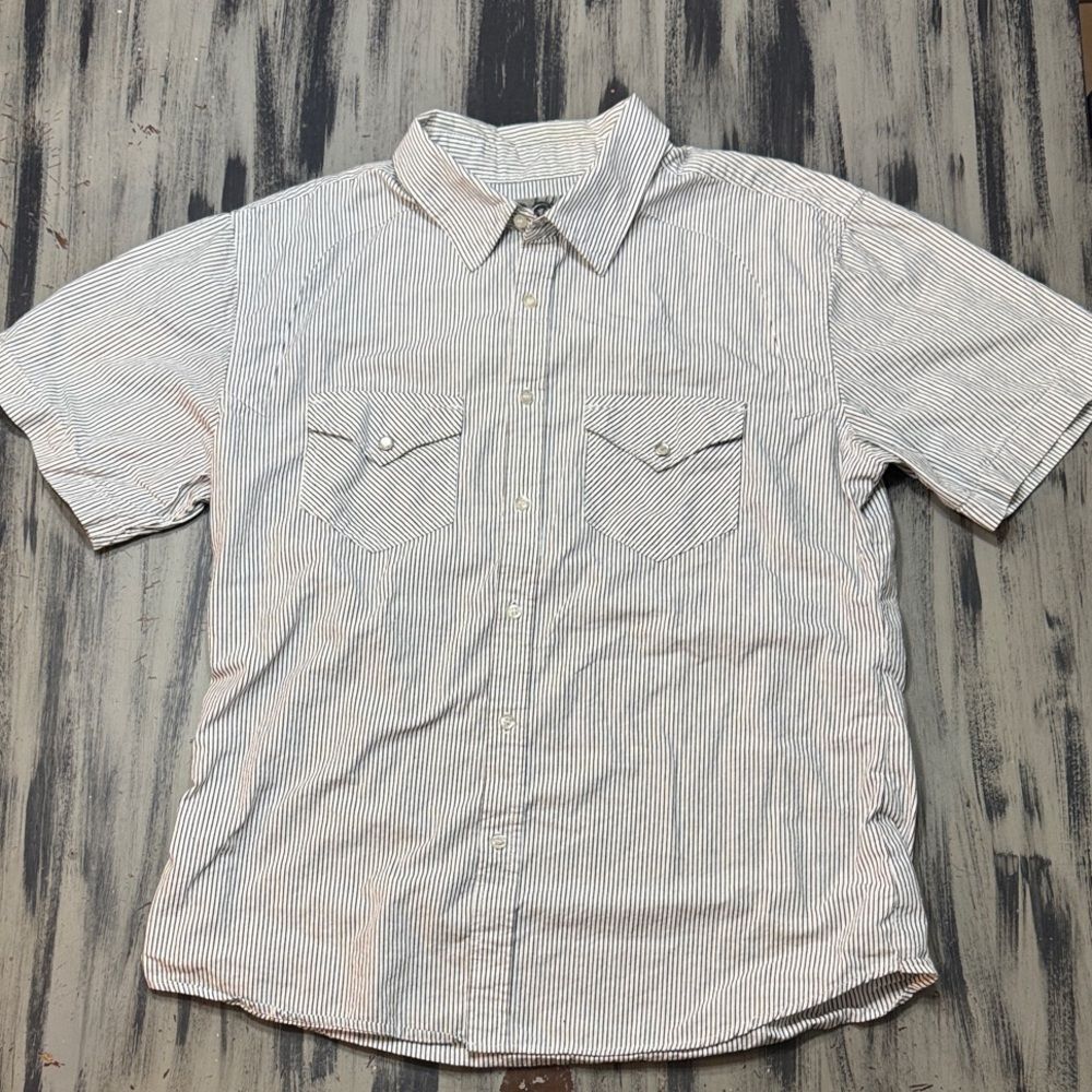 Machine Men's Striped Button-Down Shirt